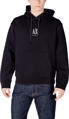 Black Cotton Hoodie