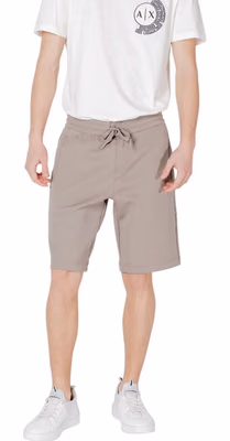 Brown Cotton Bermuda Shorts