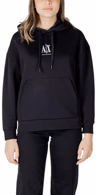Black Cotton Hoodie