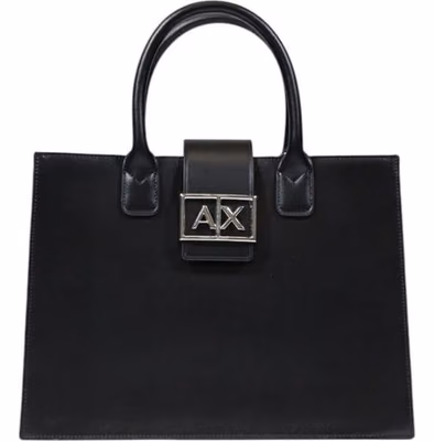 Black Polyester Handbag