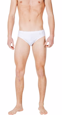 Bicolor Polyester Swim Briefs