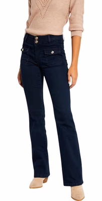 Blue Cotton Skinny Jeans