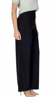 Black Polyester Casual Pants 3