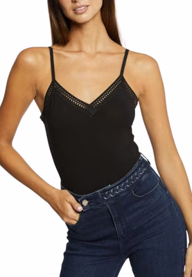 Black Viscose Tank Tops
