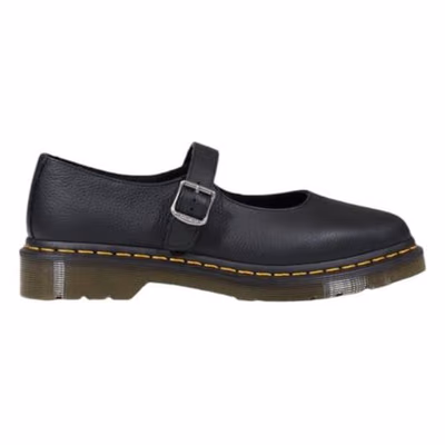 Black Leather Platform Pumps
