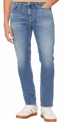 Blue Recycled Cotton Skinny Jeans