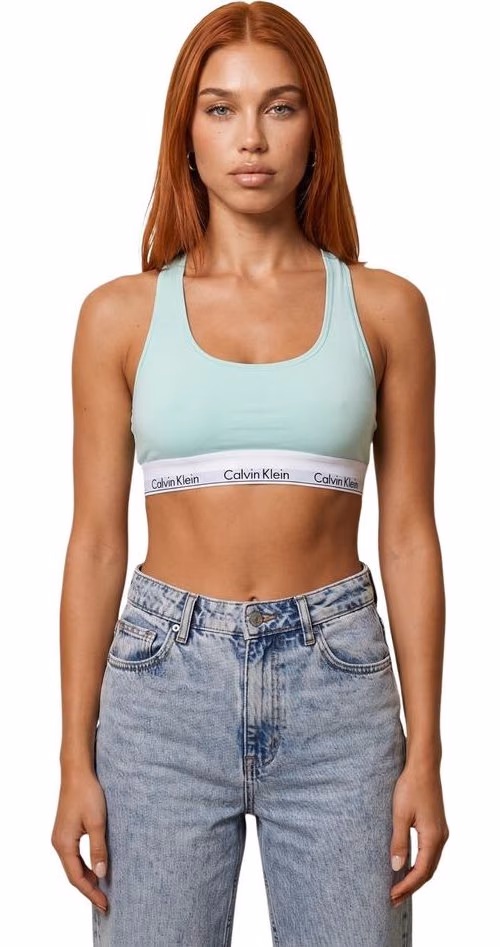 Green Cotton Bra