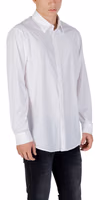 Cream Elastane Dress Shirt 3