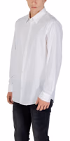 Cream Elastane Dress Shirt 4