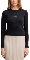Black Cotton Long Sleeve T-Shirt 1