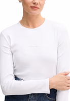 White Cotton Long Sleeve T-Shirt 3
