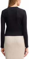 Black Cotton Long Sleeve T-Shirt 2