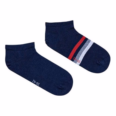 Blue Cotton Socks