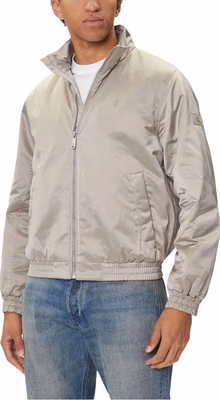 Beige Recycled Polyester Bomber