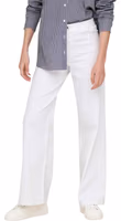 White Cotton Flared Pants 1