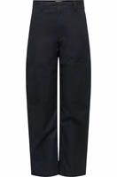 Black Cotton Casual Pants 2