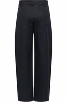 Black Cotton Casual Pants 4