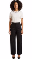 Black Cotton Casual Pants 5
