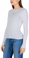 White Cotton Long Sleeve T-Shirt 3