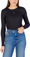 Black Cotton Long Sleeve T-Shirt 1