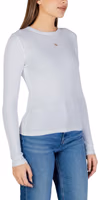 White Cotton Long Sleeve T-Shirt 4
