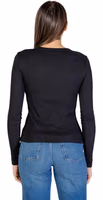 Black Cotton Long Sleeve T-Shirt 2