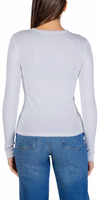 White Cotton Long Sleeve T-Shirt 5