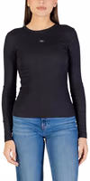 Black Cotton Long Sleeve T-Shirt 3