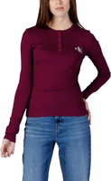 Bordeaux Cotton Long Sleeve T-Shirt 2