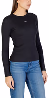 Black Cotton Long Sleeve T-Shirt 5