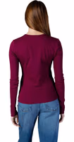 Bordeaux Cotton Long Sleeve T-Shirt 5