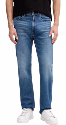 Blue Cotton Relaxed Fit Jeans
