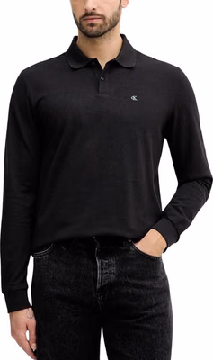 Black Cotton Long Sleeve T-Shirt