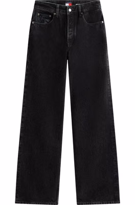 Black Recycled Cotton Bootcut Jeans