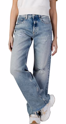 Light Blue Recycled Cotton Bootcut Jeans