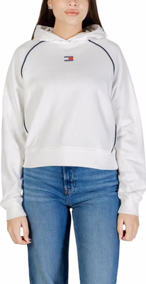 Cream Recycled Cotton Hoodie