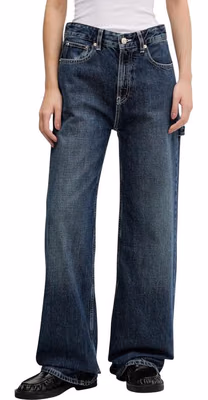 Blue Cotton Mom Jeans