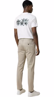 Beige Cotton Skinny Pants 4