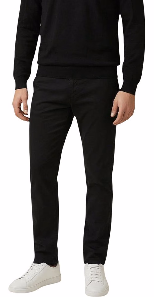 Black Cotton Skinny Pants
