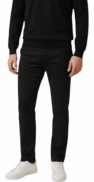 Black Cotton Skinny Pants