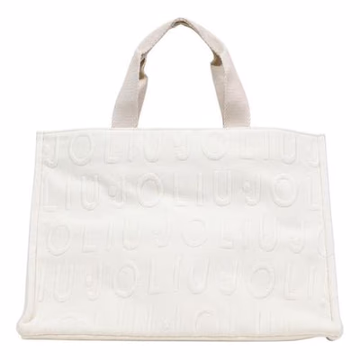 Beige Polyester Handbag