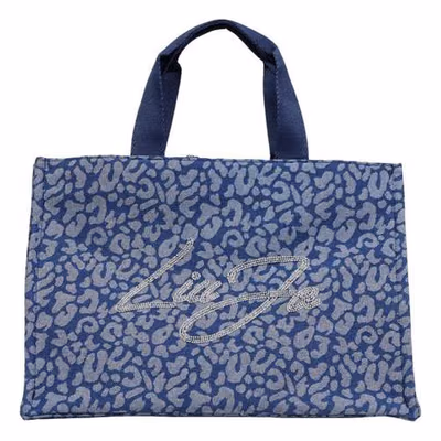 Blue Cotton Handbag