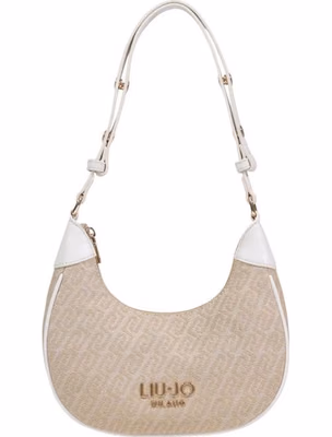 Beige Polyester Handbag