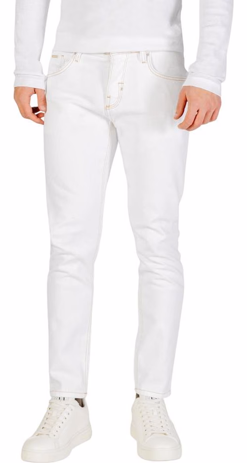 White Cotton Skinny Jeans
