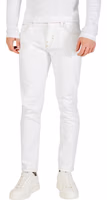 White Cotton Skinny Jeans 1