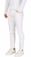White Cotton Skinny Jeans 3
