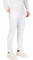 White Cotton Skinny Jeans 4