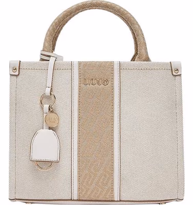 Beige Cotton Handbag