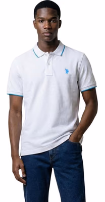 White Cotton Polo Shirt