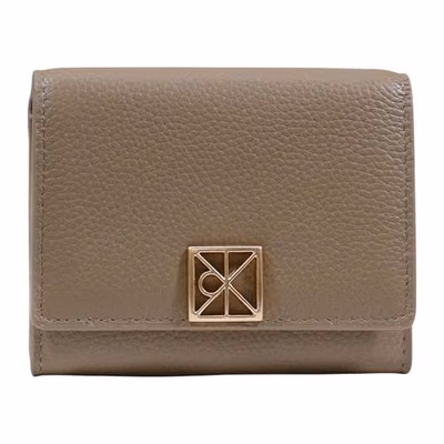 Beige Leather Wallet